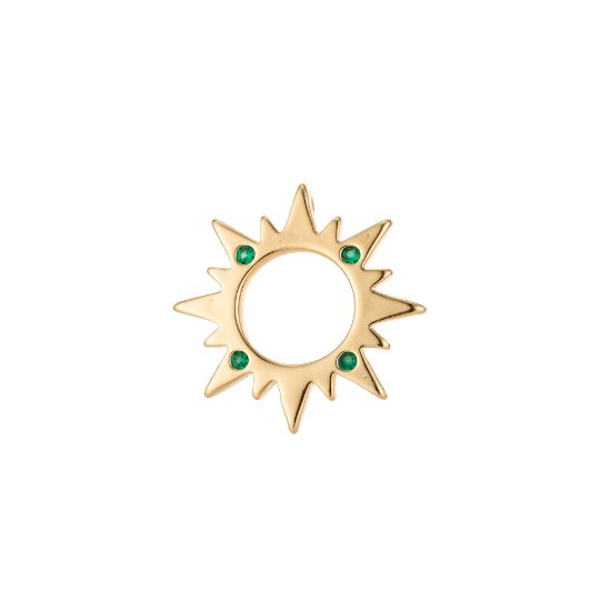18k Gold Filled Sun Charm Pendant, Dainty Sun Burst Pendant SunBurst Necklace Earring Charm Pendant, K-057-K-059