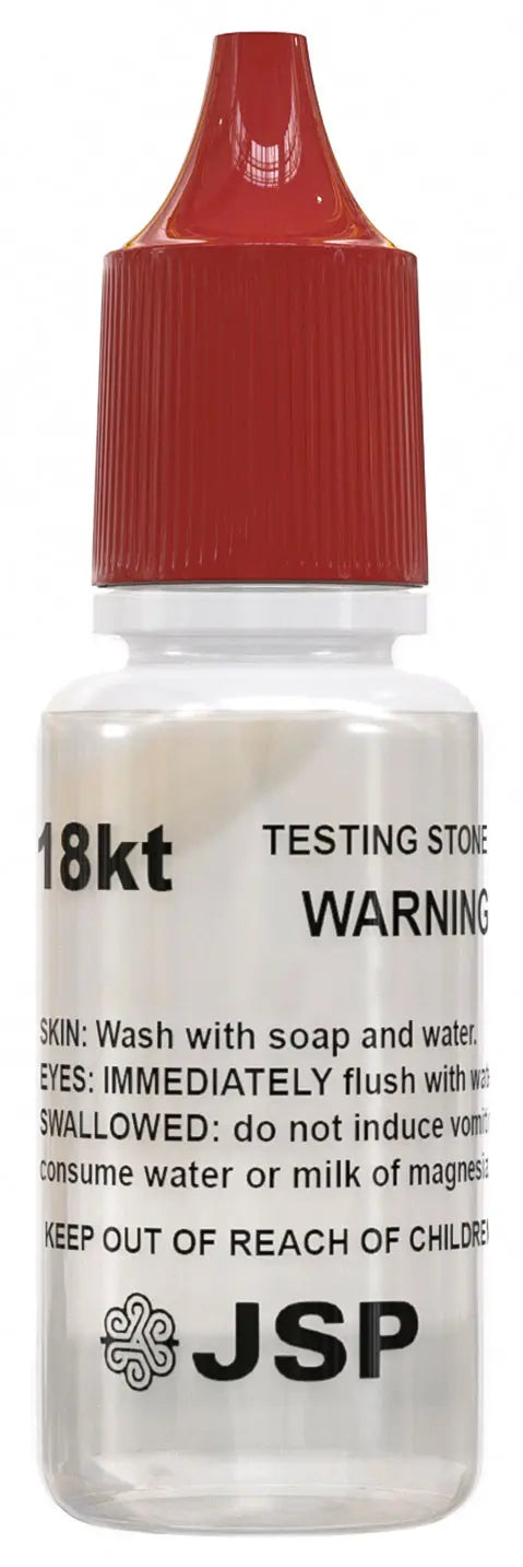 JSP 18K Gold Jewelry Acid Test Kit for Bars Coins Precious Metals w/ GTE Test Stone
