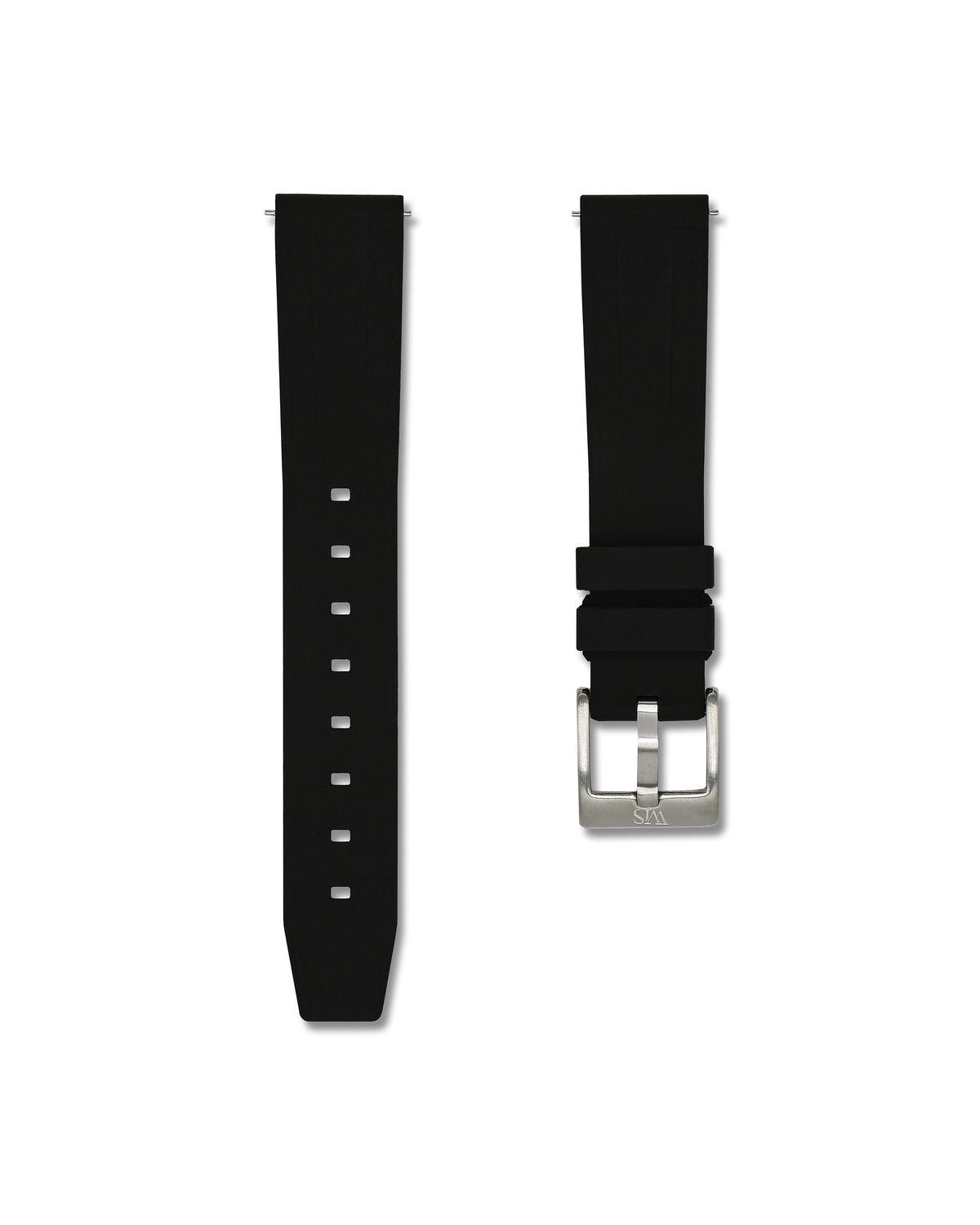 Tuxedo Black Quick Release Rubber Strap 18mm