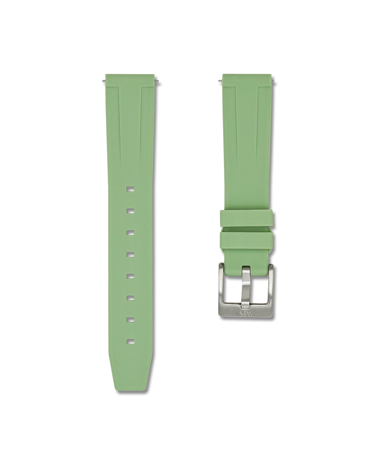Sage Green Quick Release Rubber Strap 18mm