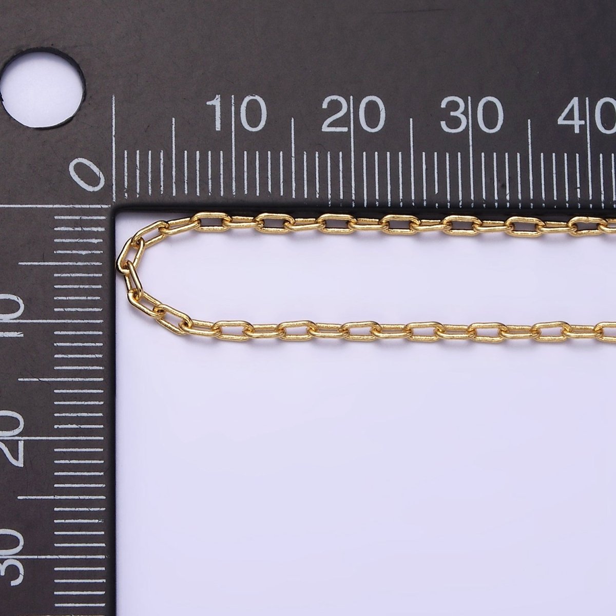 1.8mm Dainty Paperclip Cable 16 Inch Choker Chain Necklace | WA-1872 Clearance Pricing
