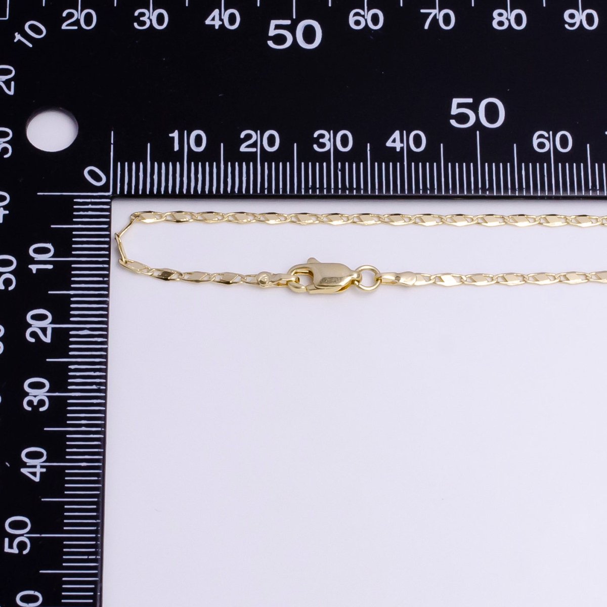 1.8mm Unique Mariner Tilt 18 Inch Layering Chain Necklace | WA-1901 Clearance Pricing