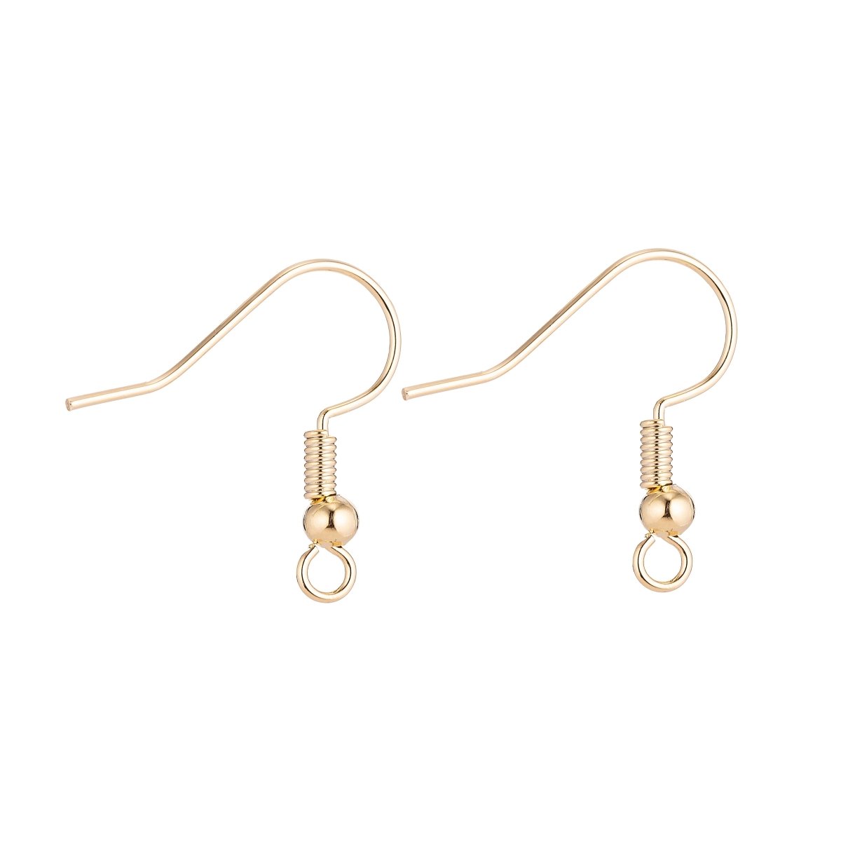 19×19mm Ear Hook, 3mm ball, Jewelry Earrings, Ear Wires, Brass Earring Component, French Ear Hook Silver / Gold Plated for jewelry making Supply K-236 L-162