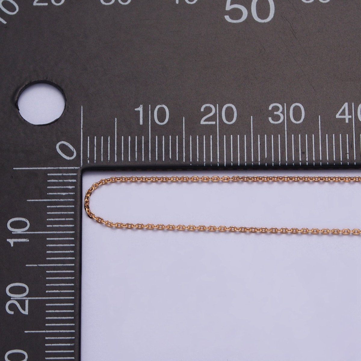 19.5'' Ready to Use 18K Gold Filled Thin Rolo Necklace Chain Layering Cable Chain Dainty Necklace For Pendant Charm Necklace Making | WA-1605 Clearance Pricing