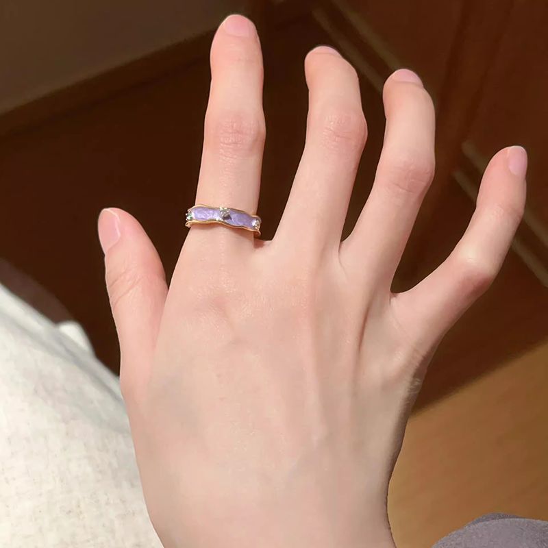 Exquisite Enamel Colored Glaze Ring For Women, 3D Butterfly, Versatile & Fashionable, S925 Silver-Plated, Adjustable Opening, Index Finger Ring