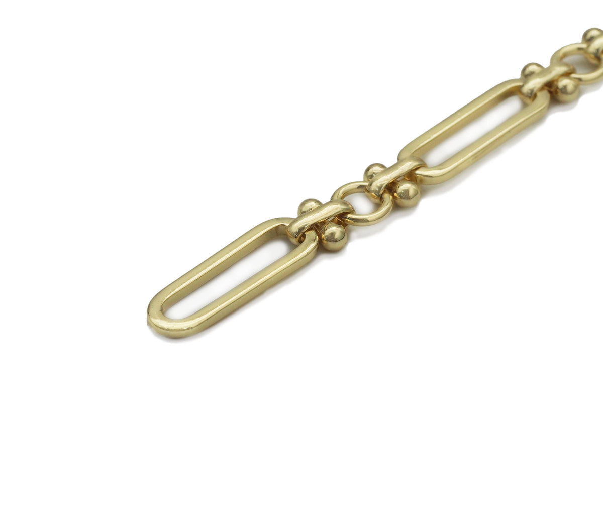 High Quality Long paperclip with dots bar connector Chain By