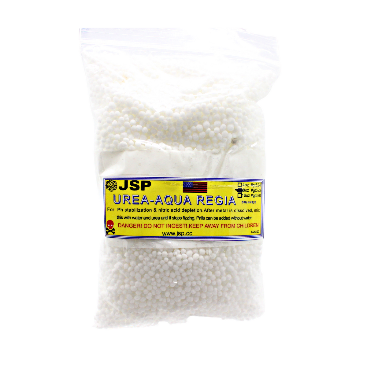 JSP & GTE Urea Aqua Regia Neutralizer for Gold Refining (99% Pure Prilled Urea)