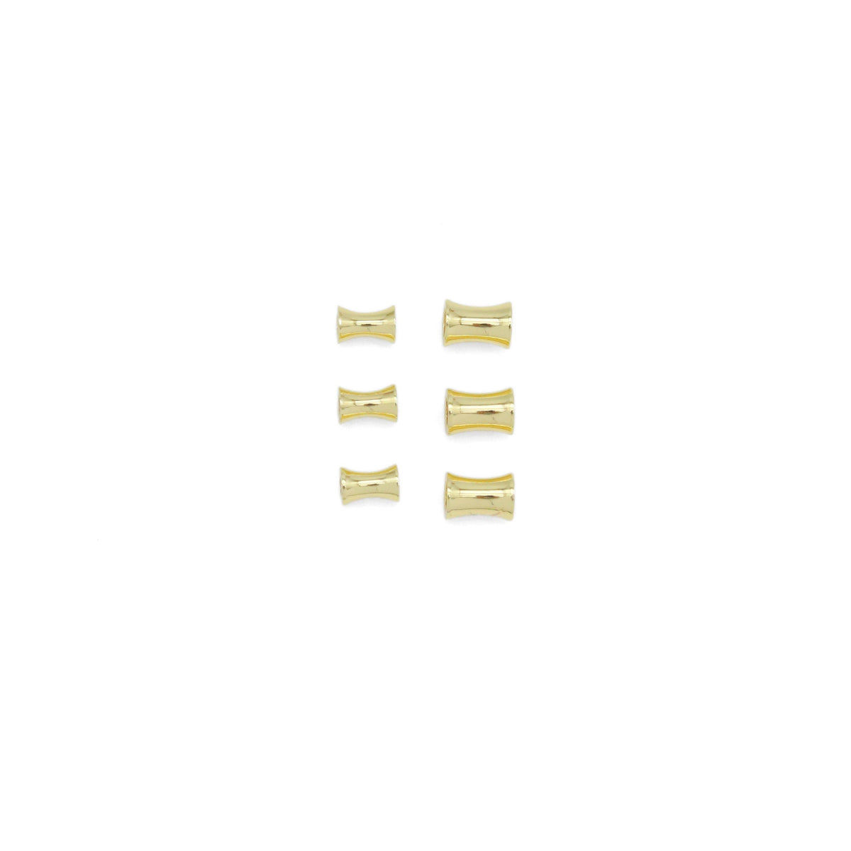 Gold Hourglass Shape Spacer beads, Sku#JL191