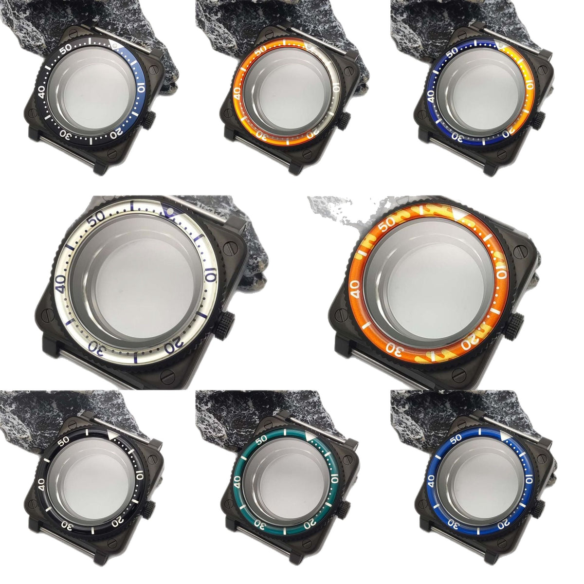 Modified Parts Square Base Watch Case