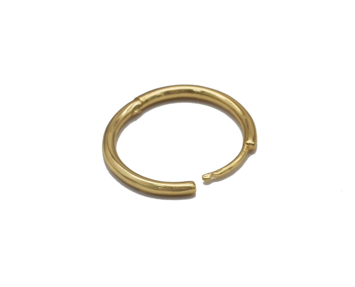 Gold Thin Hoop Earrings, Sku#ML60c