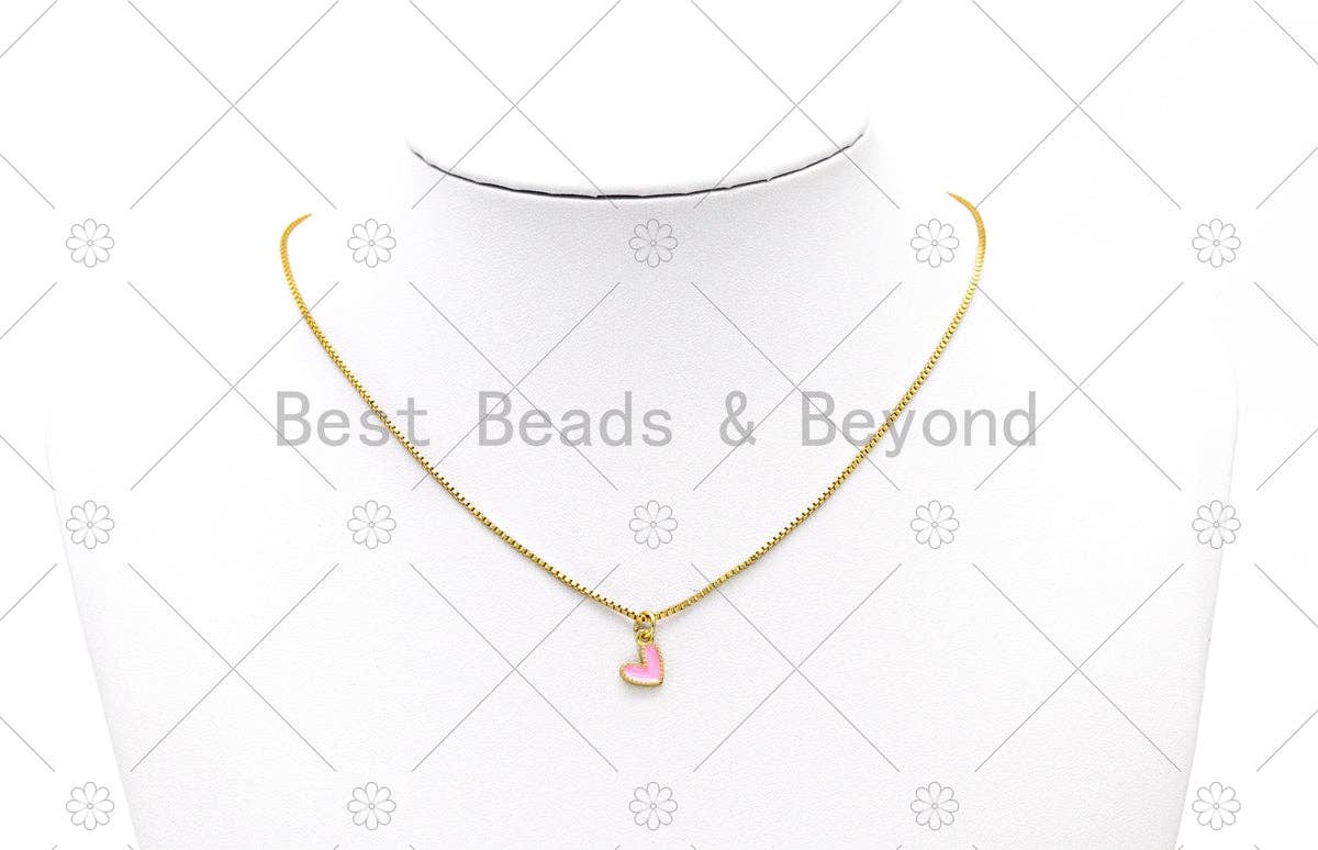 Enamel Tiny Heart Charm, sku#LD182