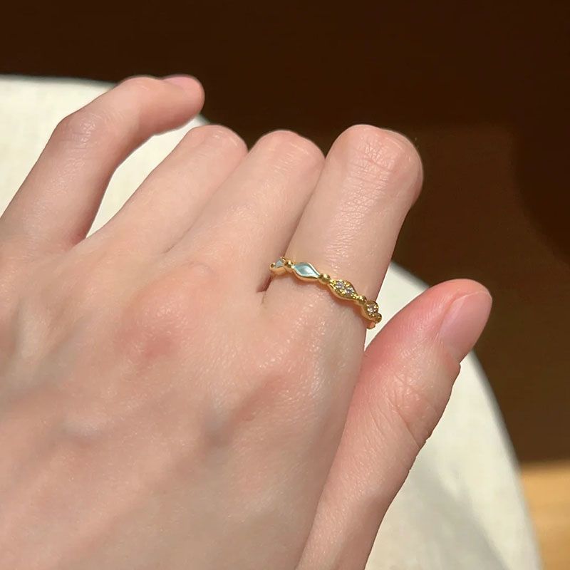 Sweet 3D Butterfly Ring For Women, Delicate Enamel Color, Cute Adjustable Ring, INS Style Niche Index Finger Ring