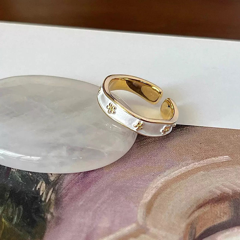 Exquisite Enamel Colored Glaze Ring For Women, 3D Butterfly, Versatile & Fashionable, S925 Silver-Plated, Adjustable Opening, Index Finger Ring