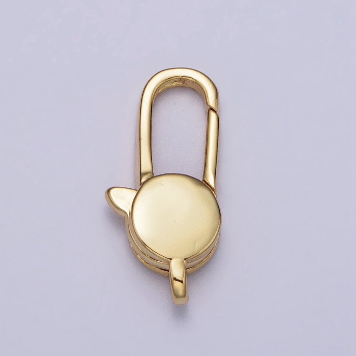 1pc Wholesale Lobster Clasp 24k Gold , Oval Lobster Claw  for Jewelry Making, Size 19.3x8.9 mm Z-147 Z-148