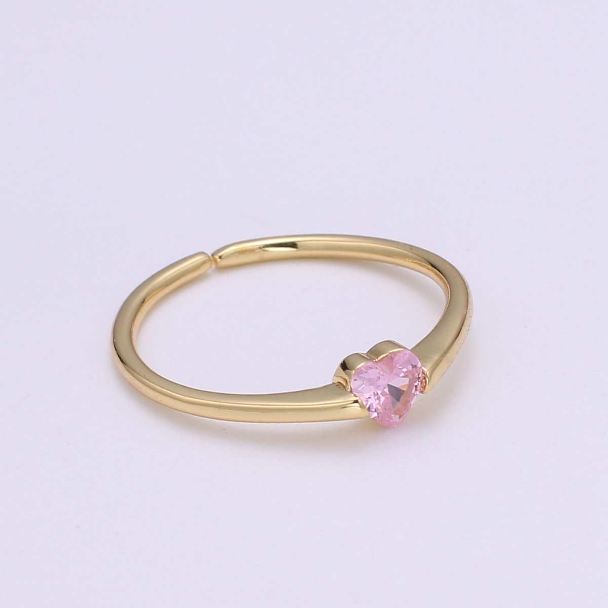 1x Mini Heart Ring Gold Thin Stacking Ring Tiny Stackable Ring Gift For Her Minimal Jewelry Dainty Thin Band Promise Ring Gift Sister O-289 O-290