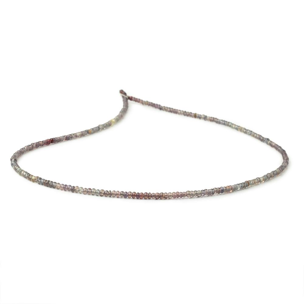 2-2.5mm Color Change Sapphire Plain Rondelles 18 inch 300 Beads