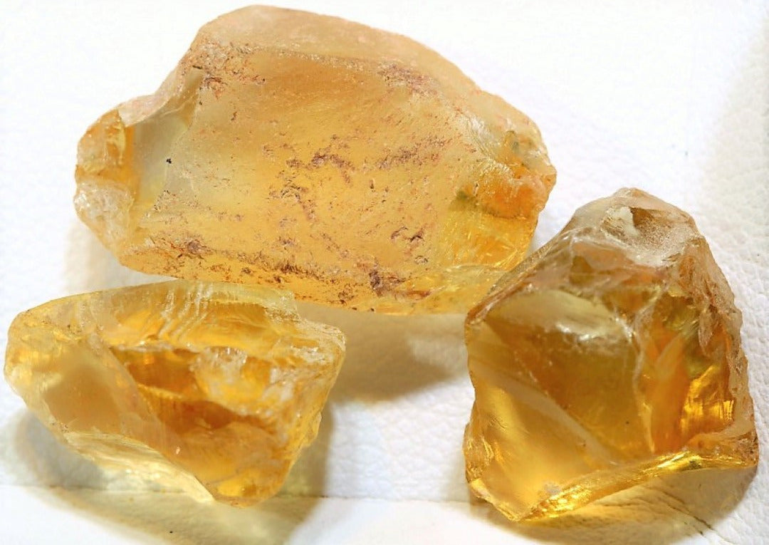 Citrine Crystal Rough Facet Loose Gem Raw 35mm