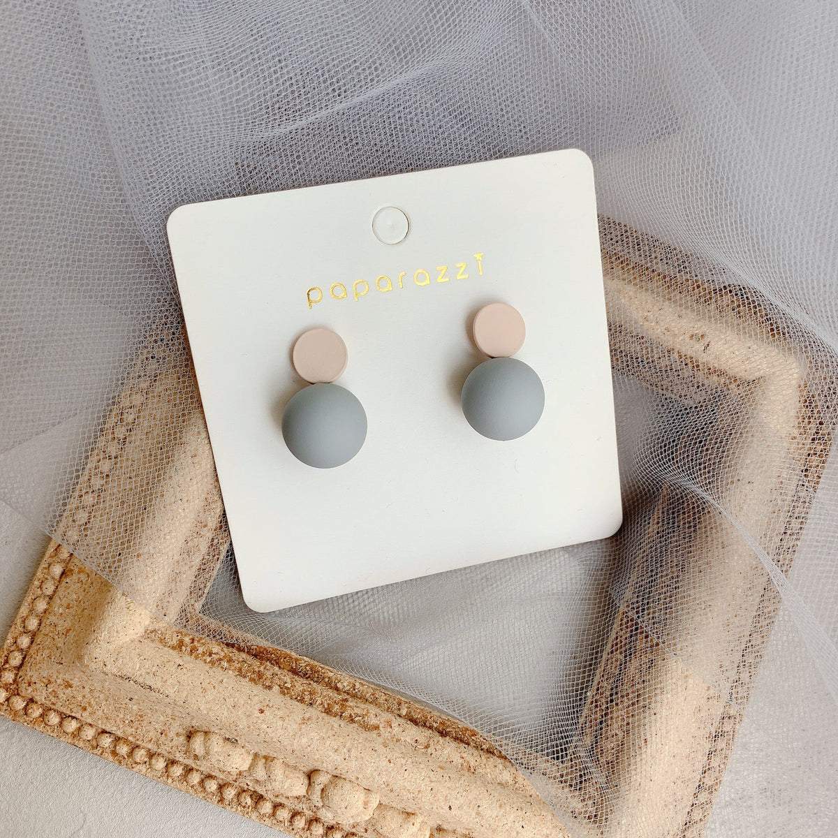 Sier Needle Simple Temperament Ball Female Fashion Earrings