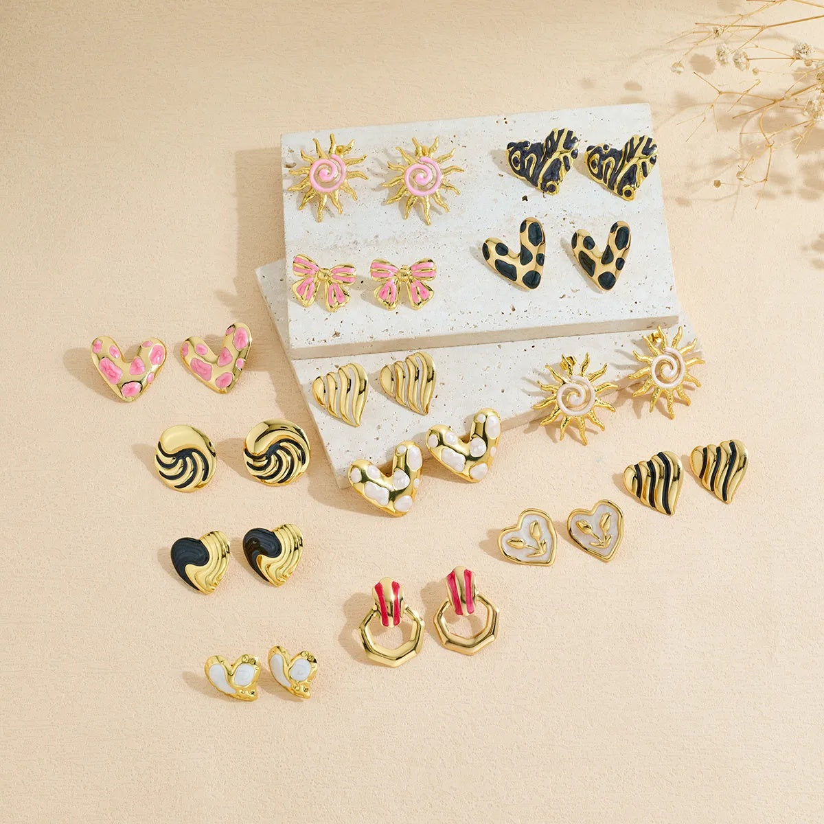 Stainless Steel Oil-dripping Women's Earrings