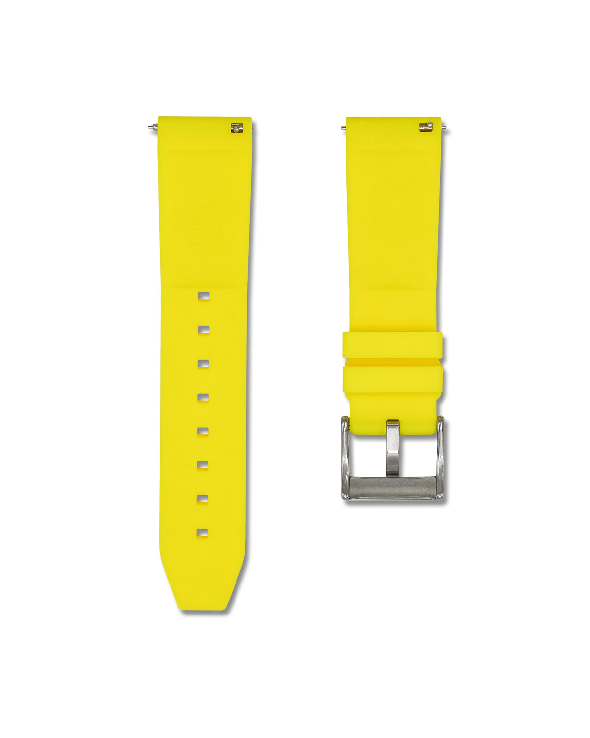 Lemon Yellow Quick Release Rubber Strap 22mm