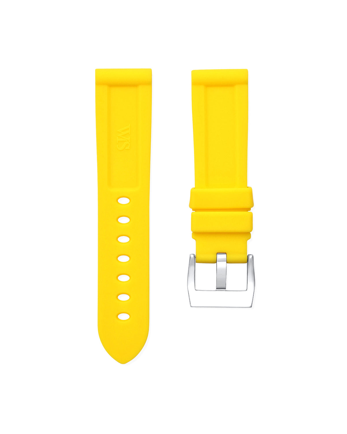 Lemon Yellow Rubber Strap 22mm