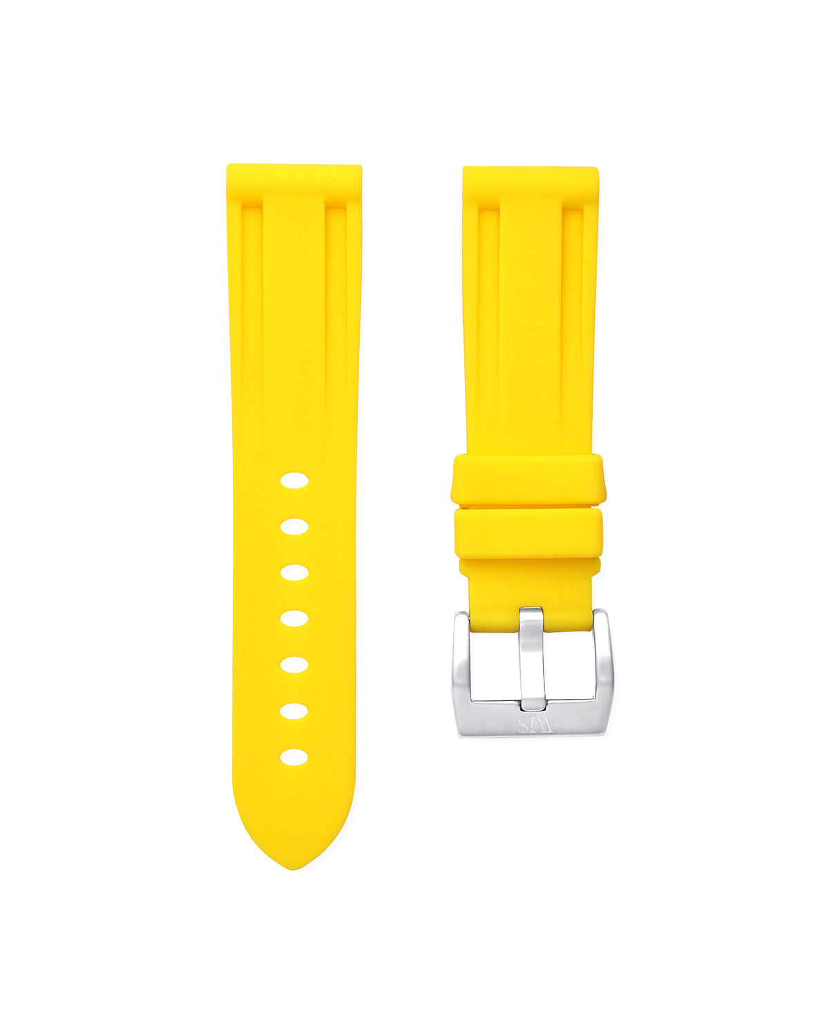 Lemon Yellow Rubber Strap 22mm