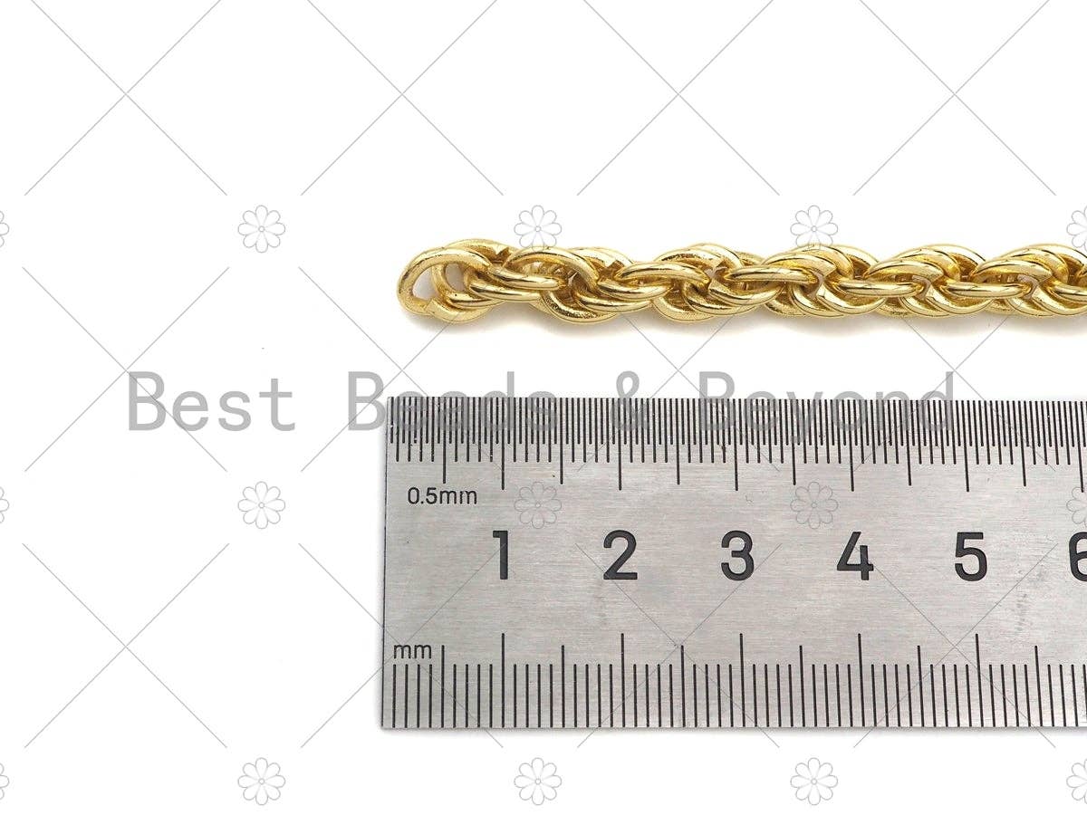High-Quality Chunky 7mm Rope Chain, wholesale chain, sku#E533