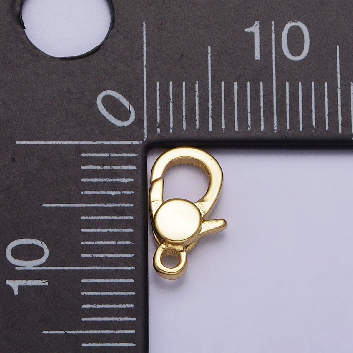 24K Gold Filled 10.8mm Oval Lobster Clasps Closure Supply in Gold & Silver | Z-141 Z-142