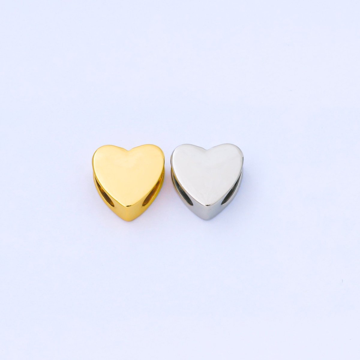 24K Gold Filled 12mm Minimalist Star Bead Cord Spacer in Gold & Silver | B851