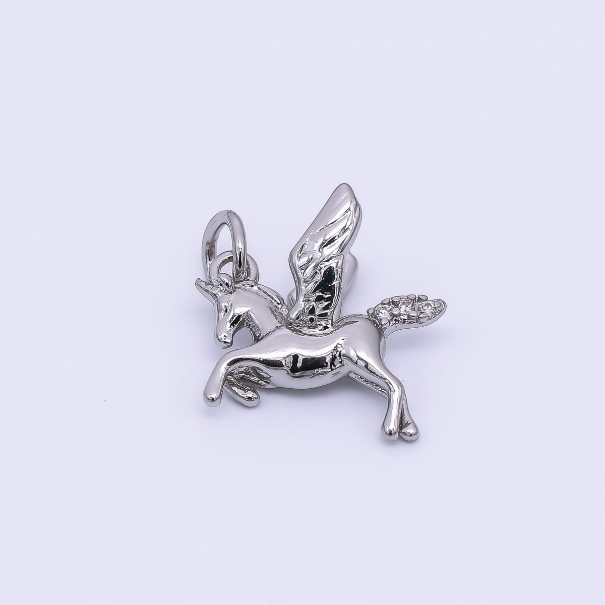 24K Gold Filled 13mm Pegasus Unicorn Horse Animal Charm in Gold & Silver | AH-552