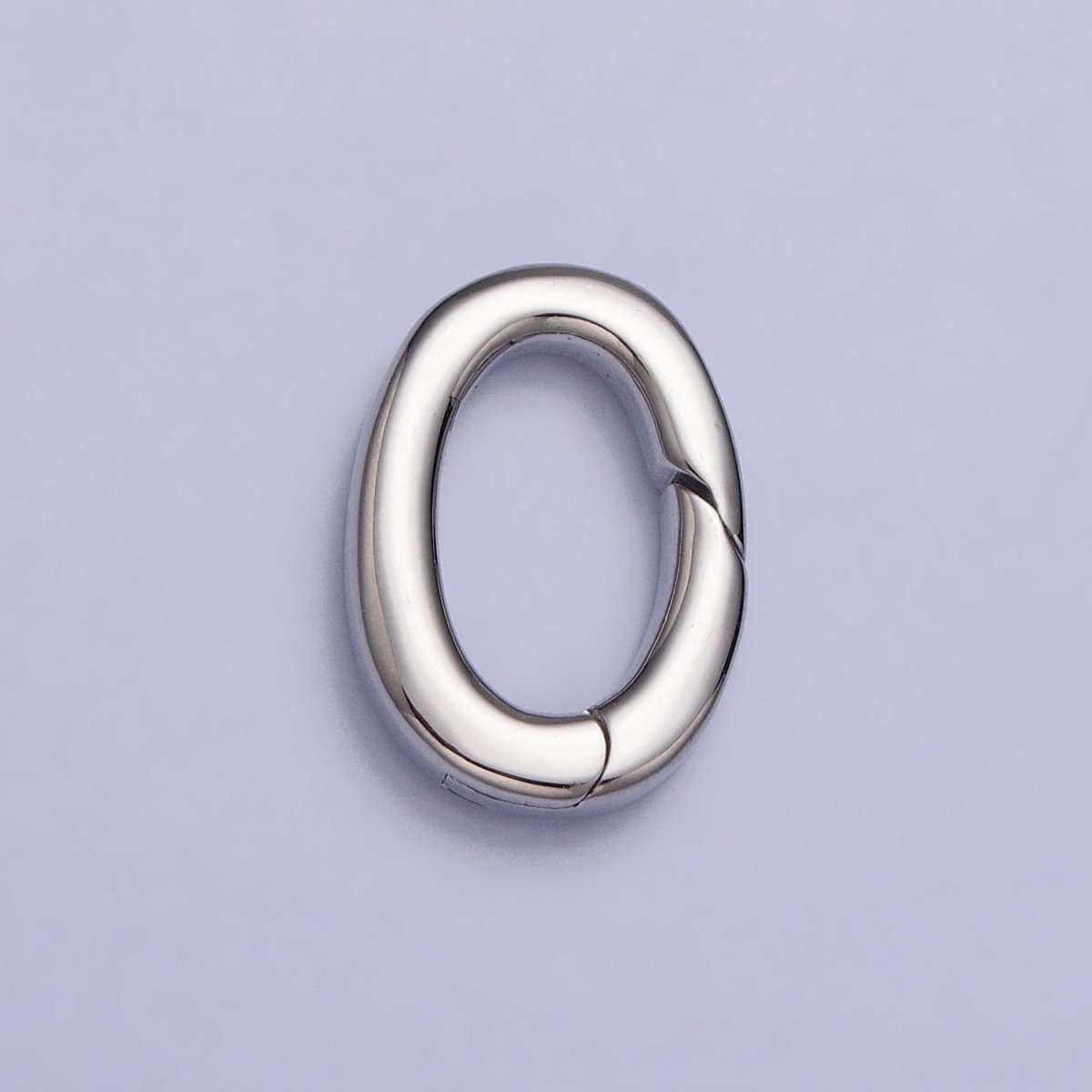 24K Gold Filled 16mm Oval Push Spring Gate Ring Supply in Gold & Silver | Z-135 Z-136