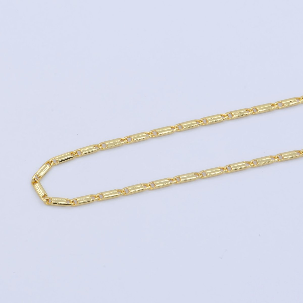 24K Gold Filled 2mm Dainty Scroll 18 Inch Layering Chain Necklace | WA-199 Clearance Pricing