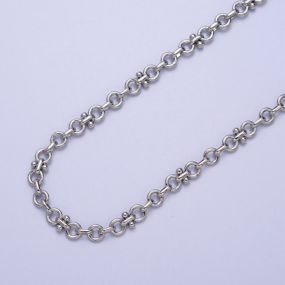 24K Gold Filled 4.8mm Double Rolo Designed Statement Unfinished Chain in Gold & Silver | ROLL-895, ROLL-896 Clearance Pricing