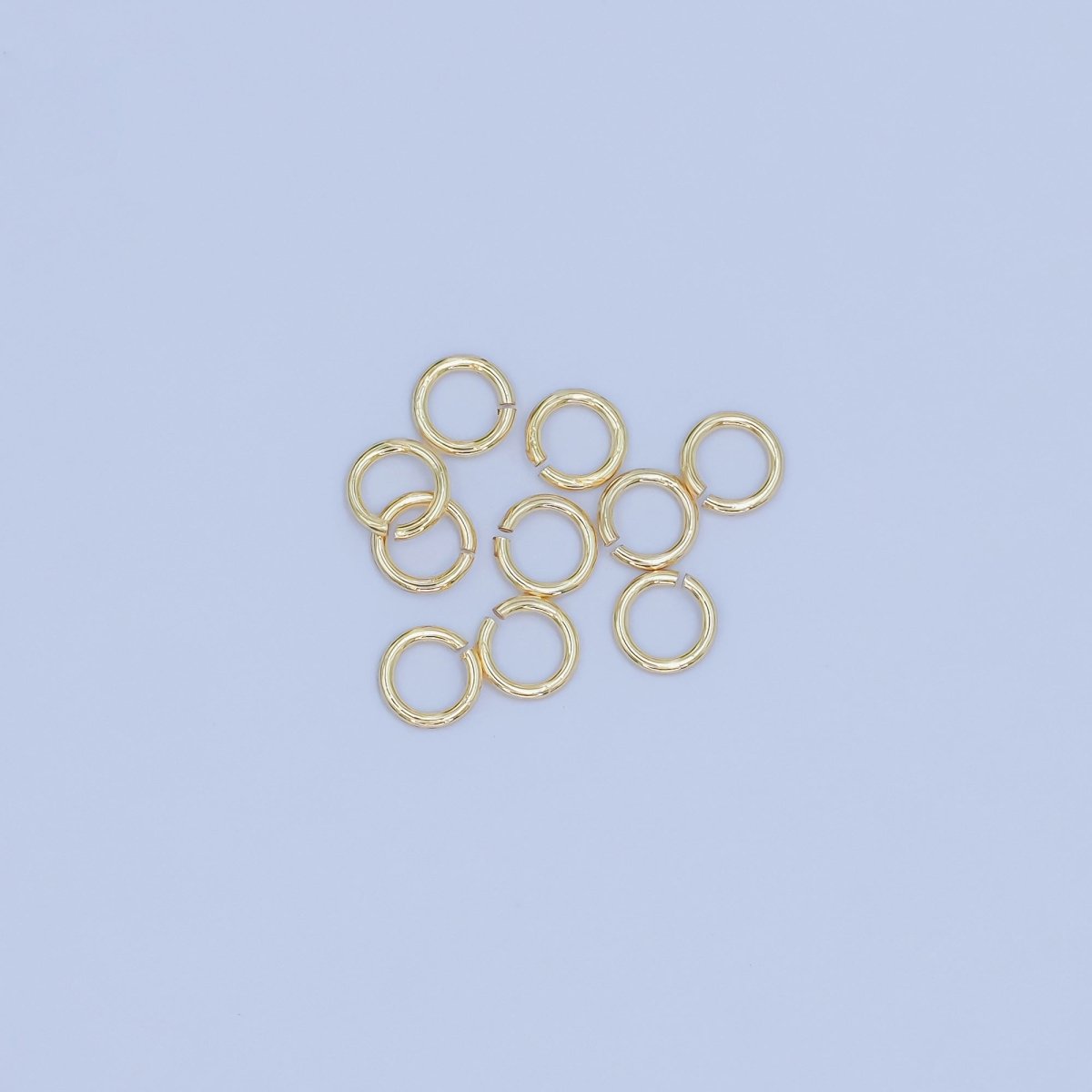 24K Gold Filled 4mm x 0.6mm ( 24 gauge ) Minimalist Jump Ring Finding Set in Gold & Silver | SP-1617