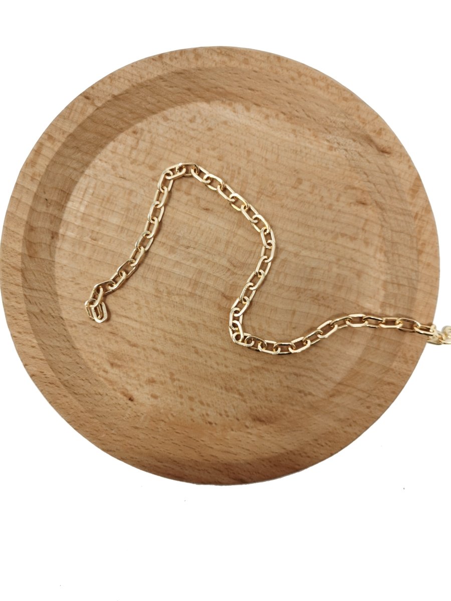 24K Gold Filled CABLE Chain by Yard, Wholesale Bulk Roll Chain For Jewelry Making, Necklace Bracelet Anklet Component Supply | ROLL-066 Clearance Pricing