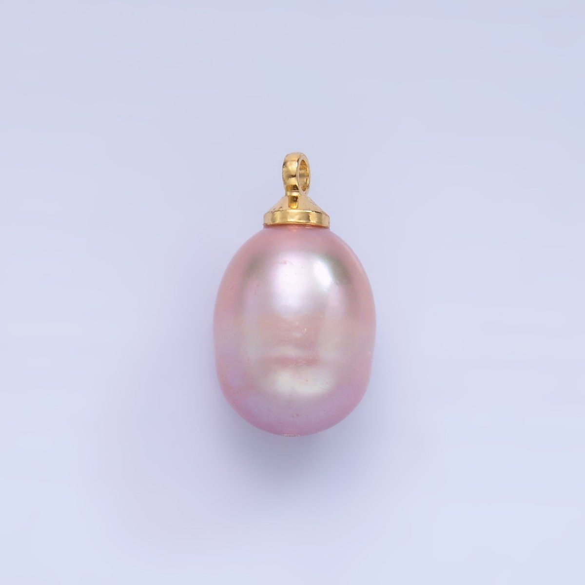 24K Gold Filled Light Purple, Pink, Dark Purple Freshwater Pearl Charm | P1573 P1577 P1578