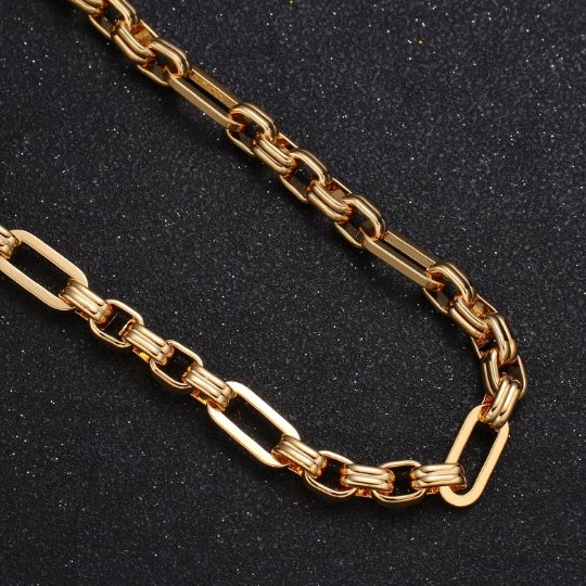24K Gold Filled Long and Short Cable Chain by the Yard Wholesale Roll Chain For Jewelry Necklace Bracelet Anklet Making | ROLL-422 Clearance Pricing