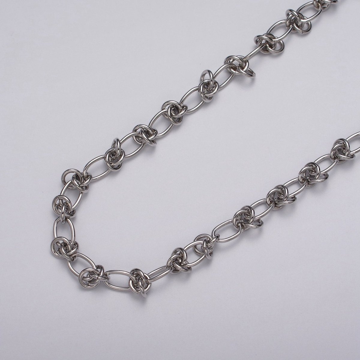 24k Gold Filled Multiple Round Rolo Link PaperClip Unfinished Chain in Gold & Silver Barbed Wire | ROLL-1143 - ROLL-1146 Clearance Pricing