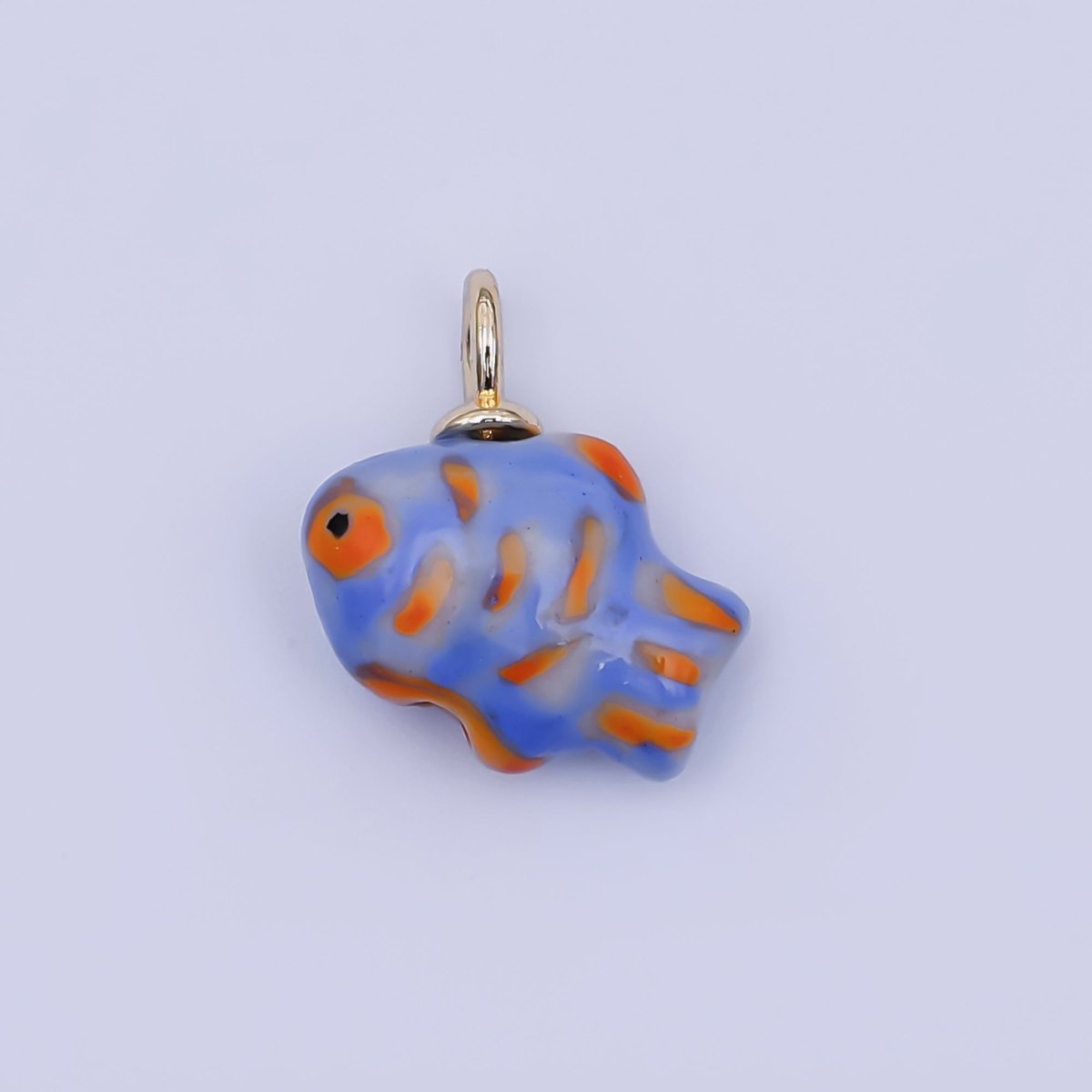 24K Gold Filled Nature Floral Mushroom Pet Sea Sell Ceramic Drop Charm