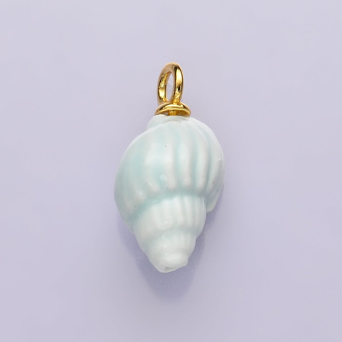 24K Gold Filled Nature Floral Mushroom Pet Sea Sell Ceramic Drop Charm