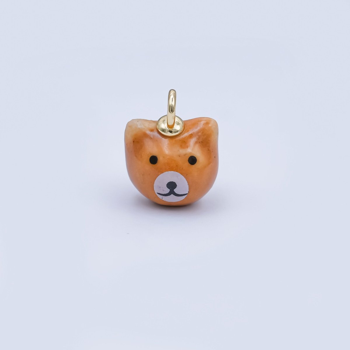24K Gold Filled Nature Floral Mushroom Pet Sea Sell Ceramic Drop Charm