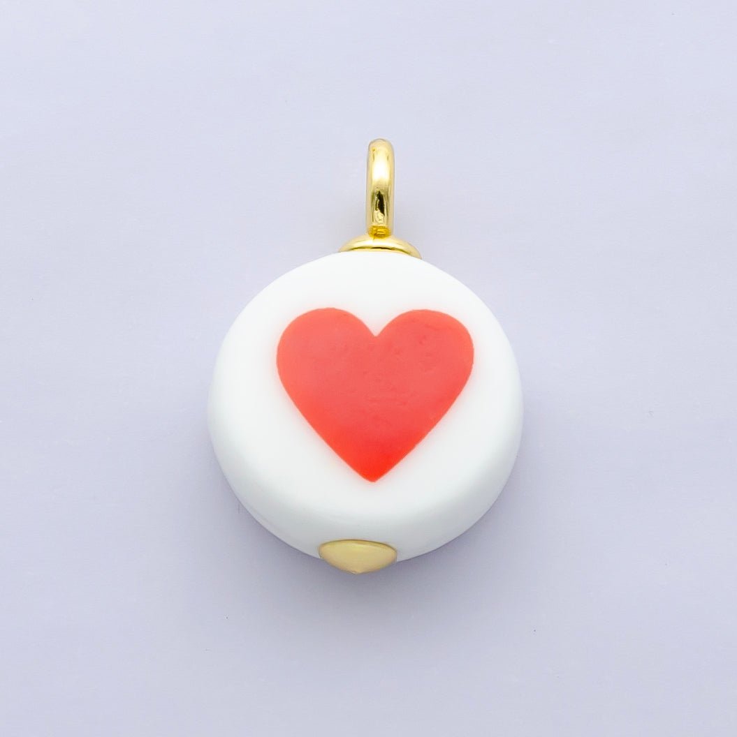 24K Gold Filled Nature Floral Mushroom Pet Sea Sell Ceramic Drop Charm