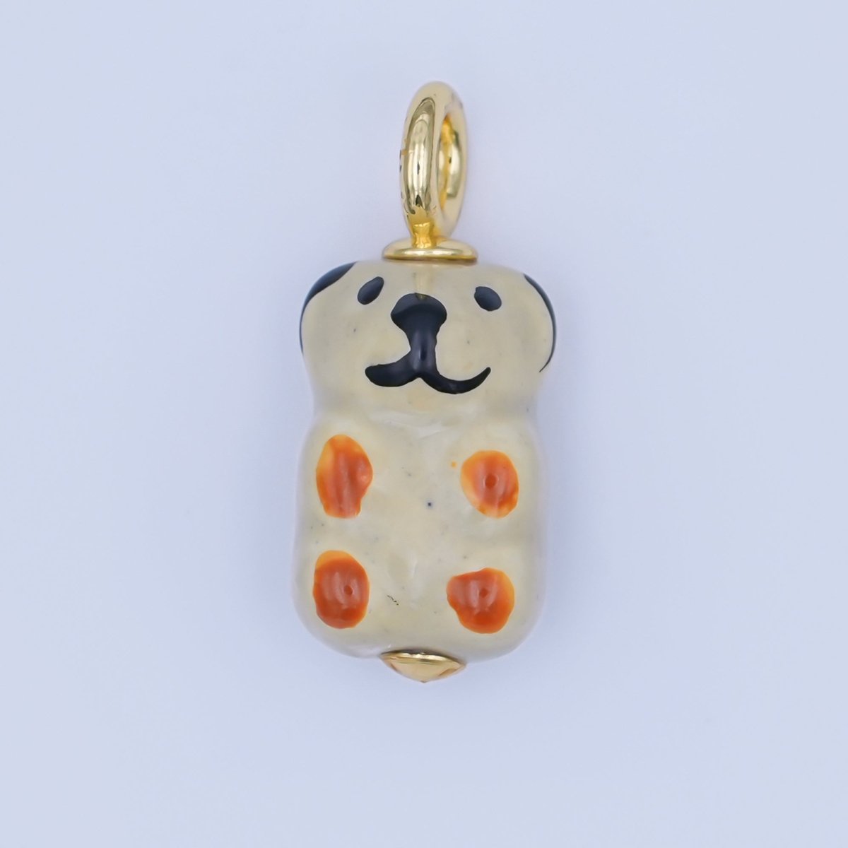 24K Gold Filled Nature Floral Mushroom Pet Sea Sell Ceramic Drop Charm