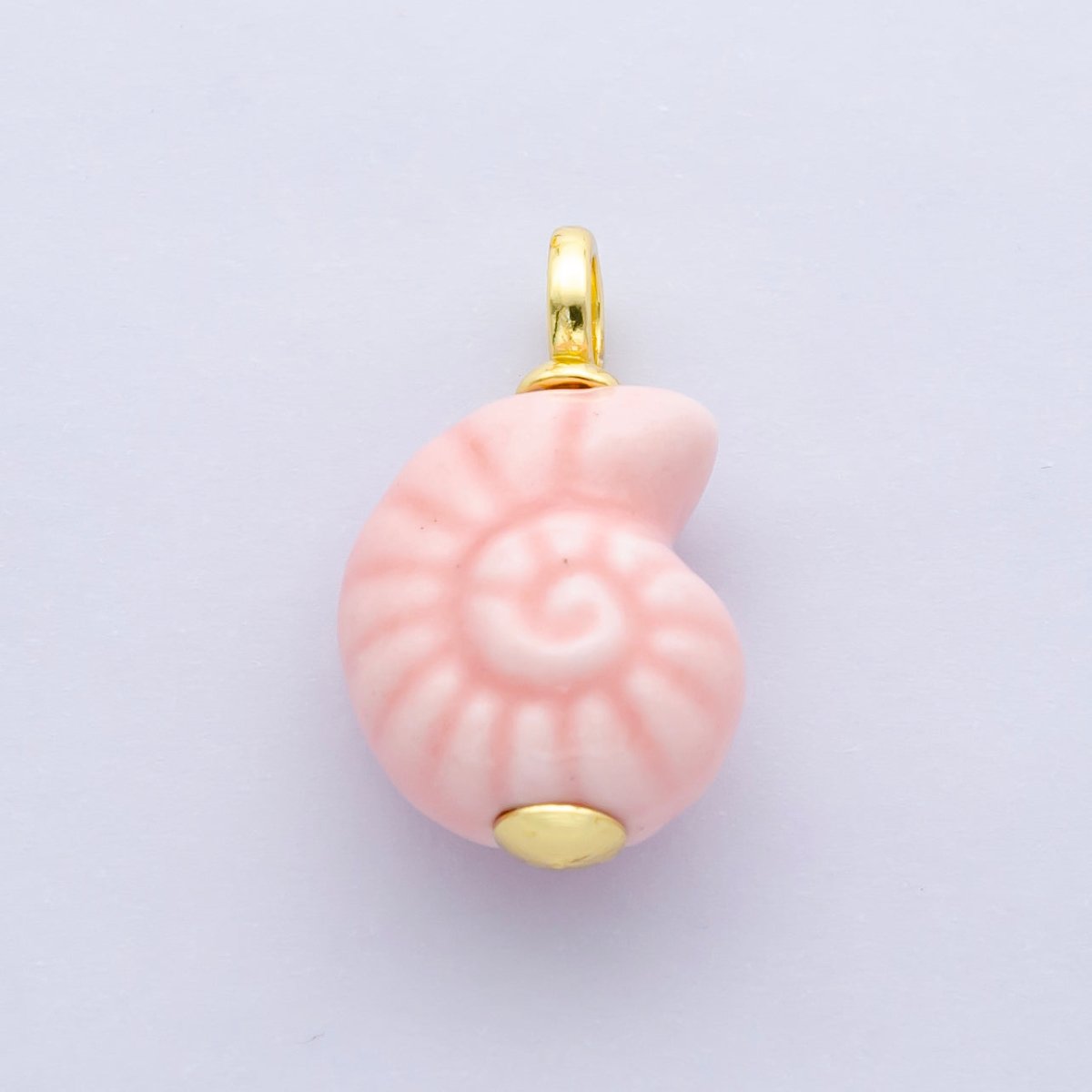 24K Gold Filled Nature Floral Mushroom Pet Sea Sell Ceramic Drop Charm
