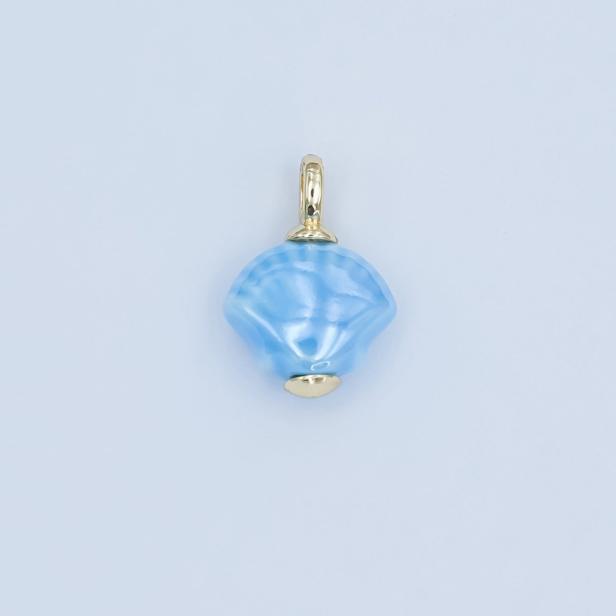 24K Gold Filled Nature Floral Mushroom Pet Sea Sell Ceramic Drop Charm