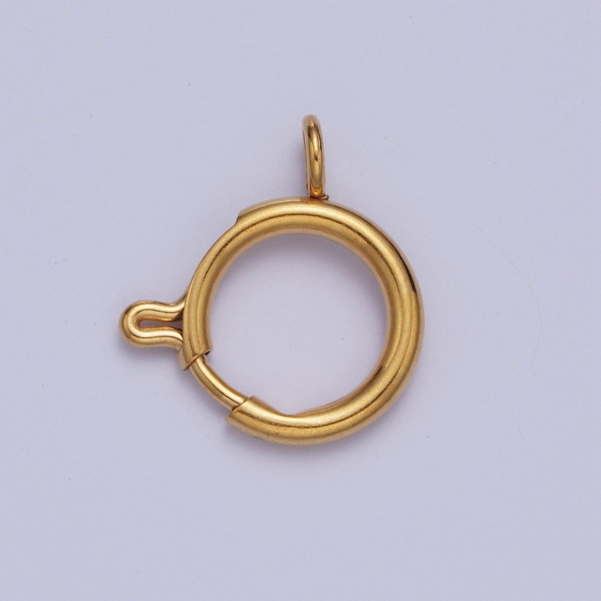 24K Gold Filled Round Spring Ring Closure Clasps For DIY Jewelry Making  L-892-L-899 L-905