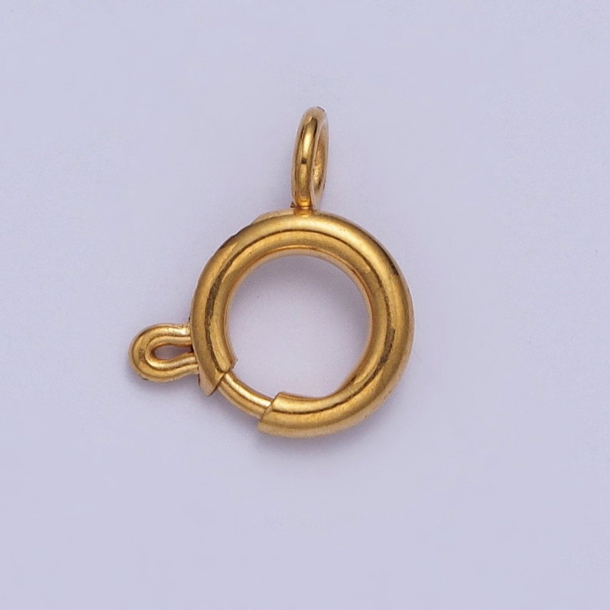 24K Gold Filled Round Spring Ring Closure Clasps For DIY Jewelry Making  L-892-L-899 L-905