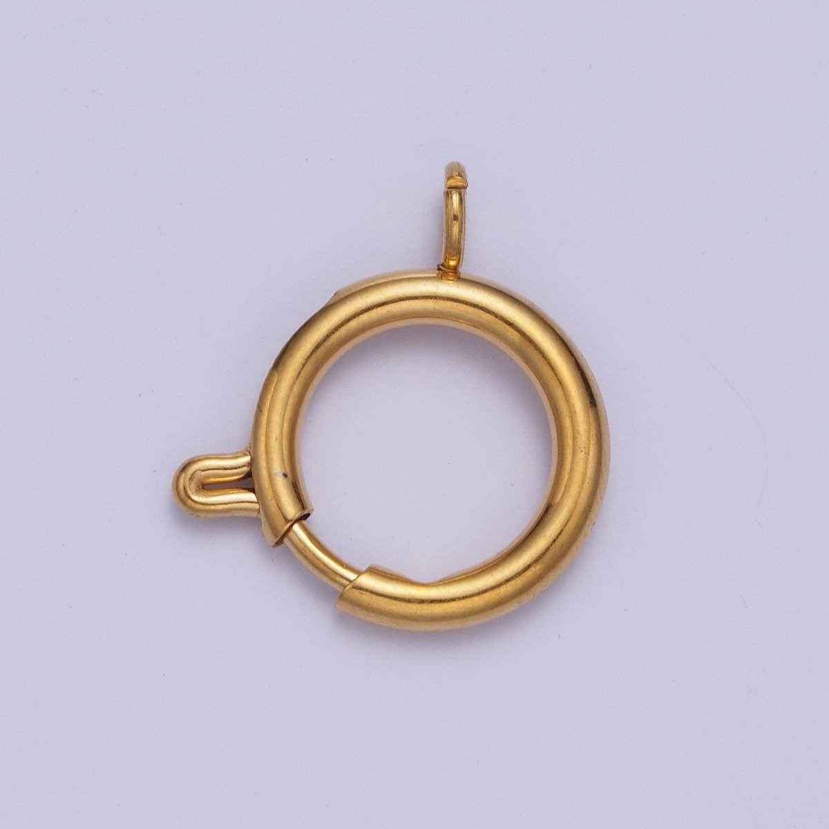 24K Gold Filled Round Spring Ring Closure Clasps For DIY Jewelry Making  L-892-L-899 L-905