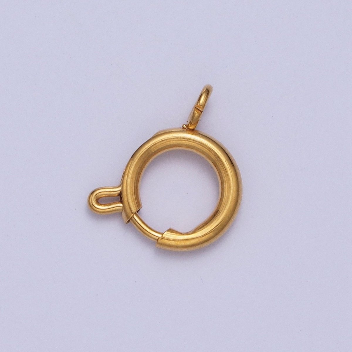 24K Gold Filled Round Spring Ring Closure Clasps For DIY Jewelry Making  L-892-L-899 L-905