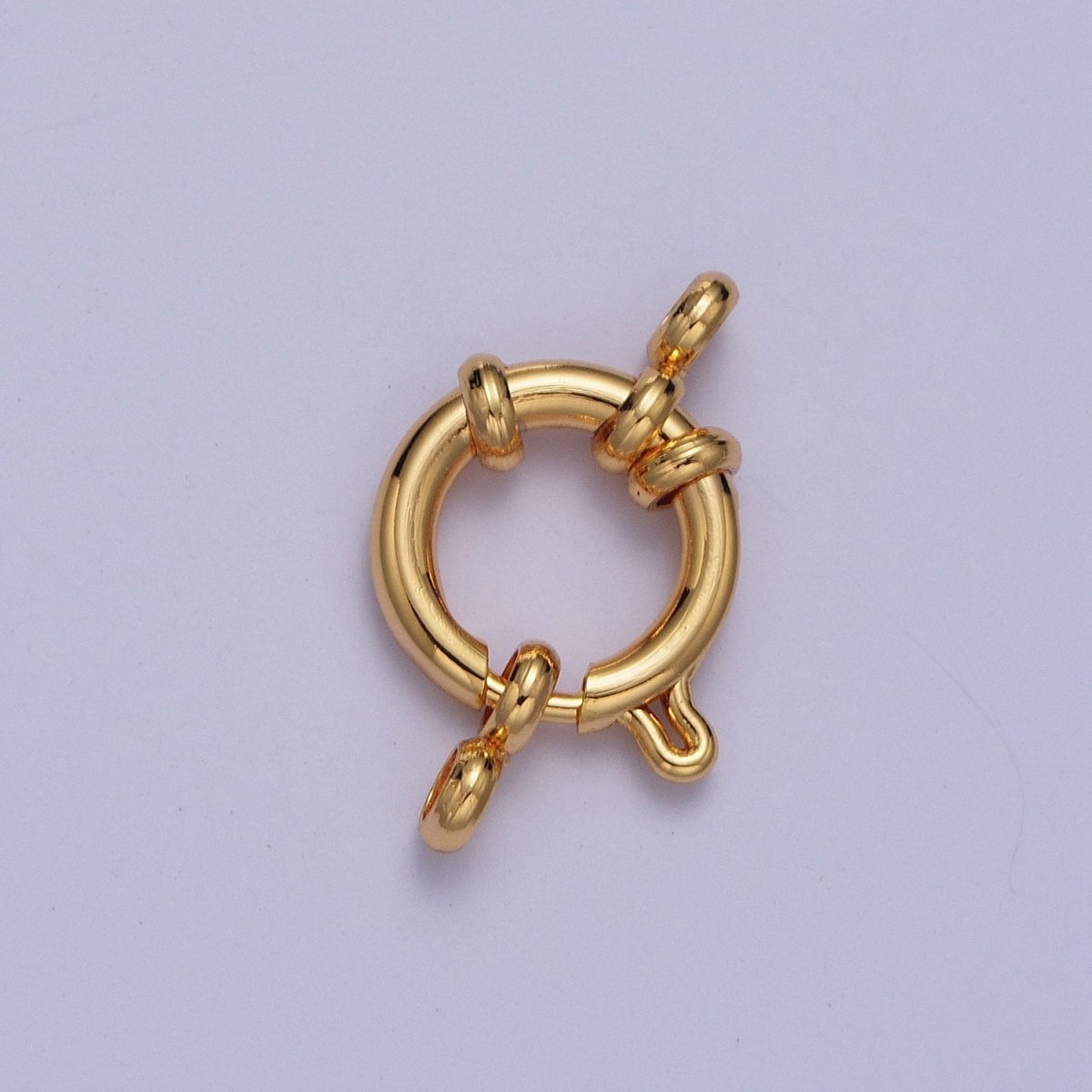 24K Gold Filled 10mm, 12mm Minimalist Sailor Clasps Closure Finding  L-900 L-901